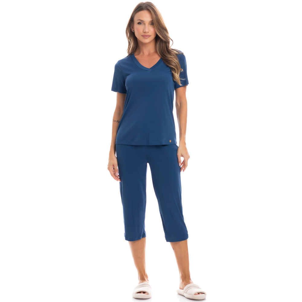 Pijama Feminino Pescador Vera - Imagem 3 - Mobile