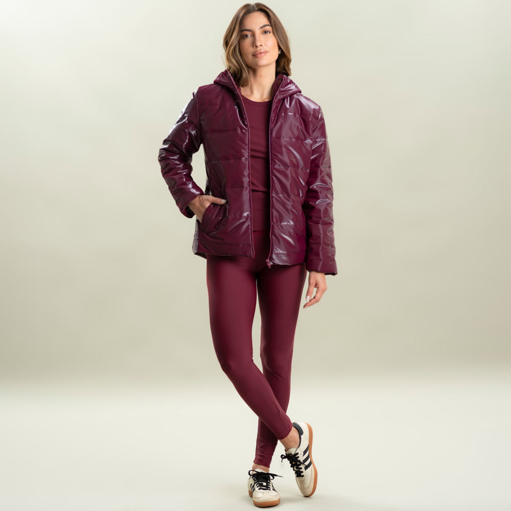 Jaqueta Com Capuz E Bolso Glow Puffer - Imagem 3 - Mobile