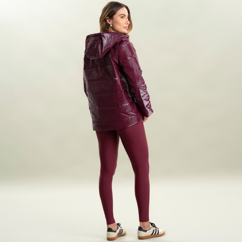 Jaqueta Com Capuz E Bolso Glow Puffer - Imagem 4 - Mobile