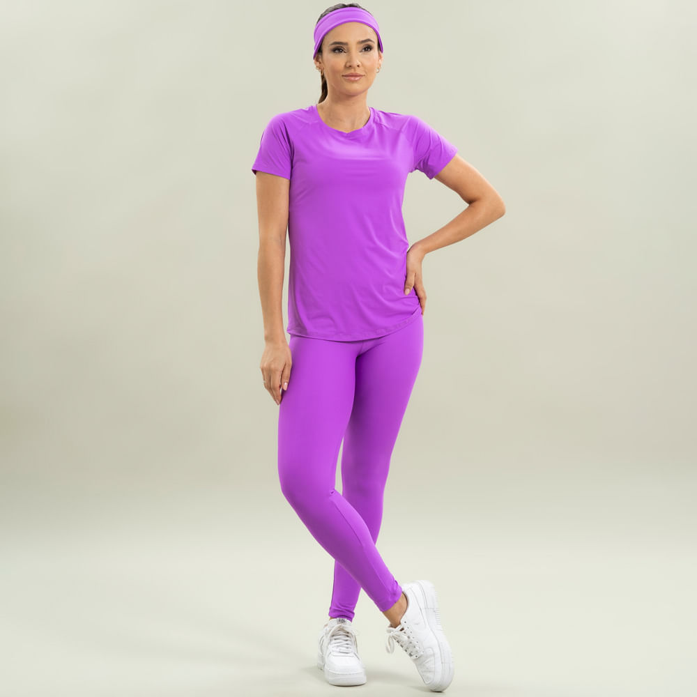 Camiseta Feminina Raglan Fuchsia Vivame - Imagem 3 - Mobile