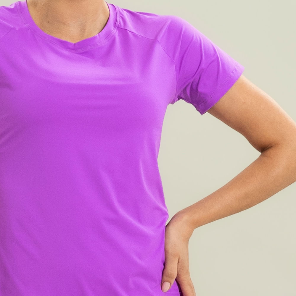 Camiseta Feminina Raglan Fuchsia Vivame - Imagem 5 - Mobile