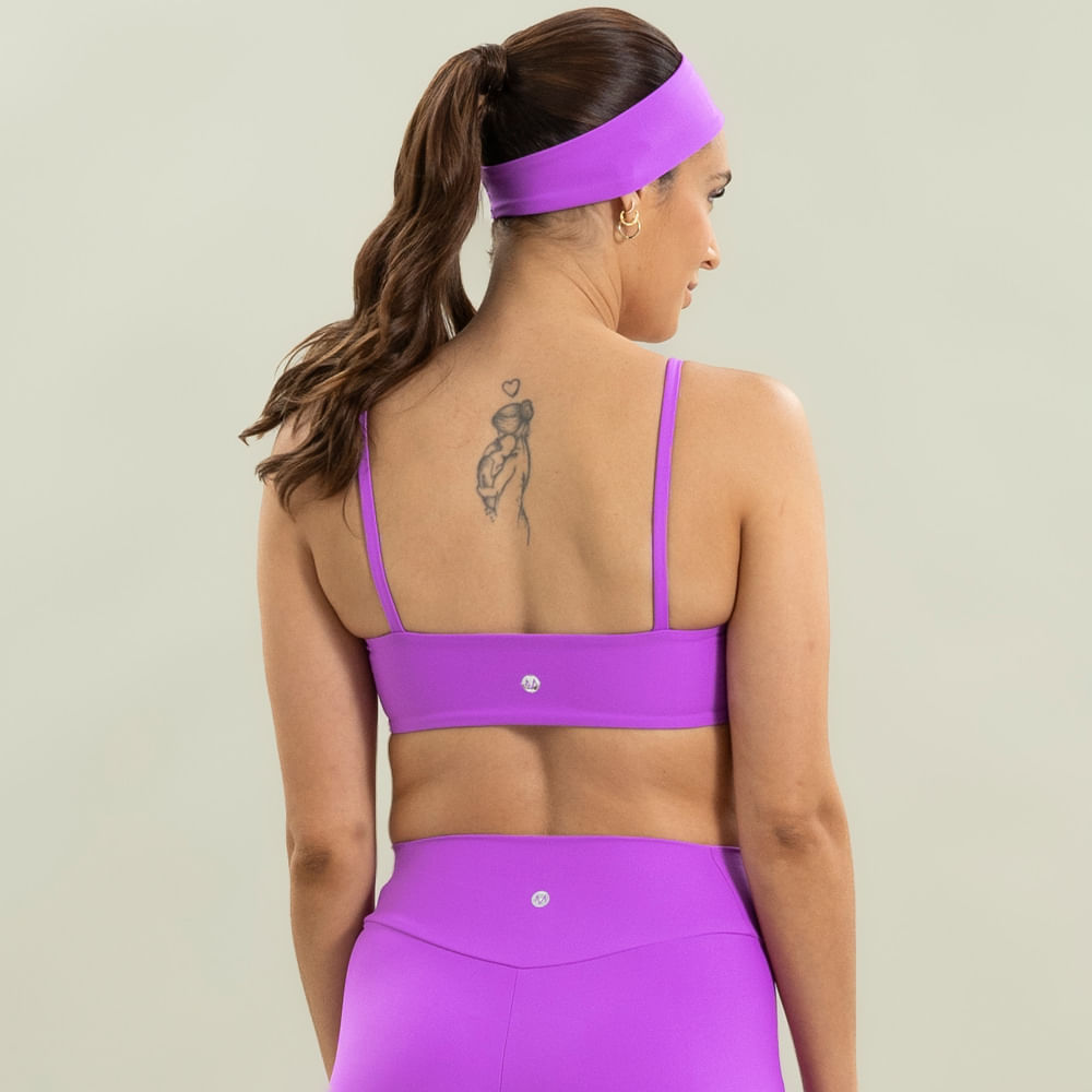 Top Alcinha Paralelo Fuchsia Vivame Roxo - Imagem 2