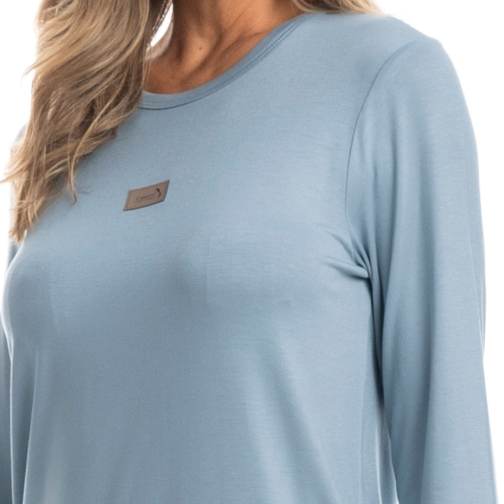 Pijama Feminino Longo Cajueiro - Imagem 5 - Mobile