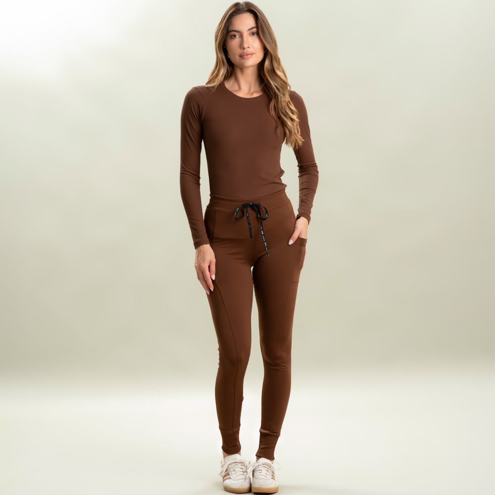 Calça Legging Feminina Com Bolso Thermal Vivame - Imagem 3 - Mobile