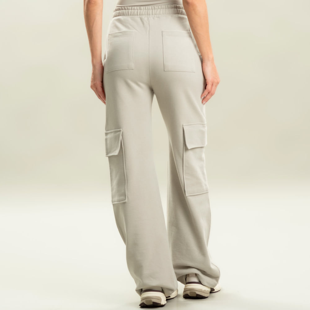 Calça Feminina Em Moletom Cargo Velvety Vivame - Imagem 2 - Mobile
