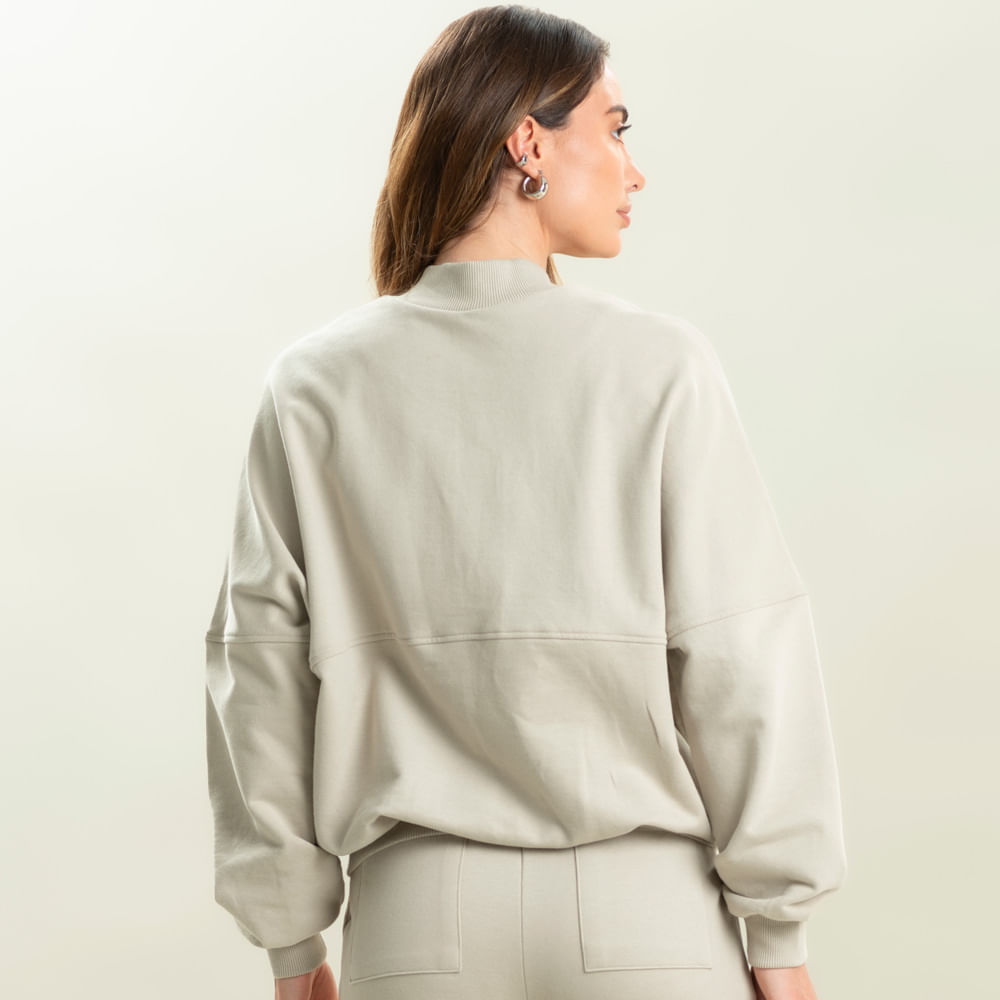 Jaqueta Bomber Velvety Vivame Bege - Imagem 2
