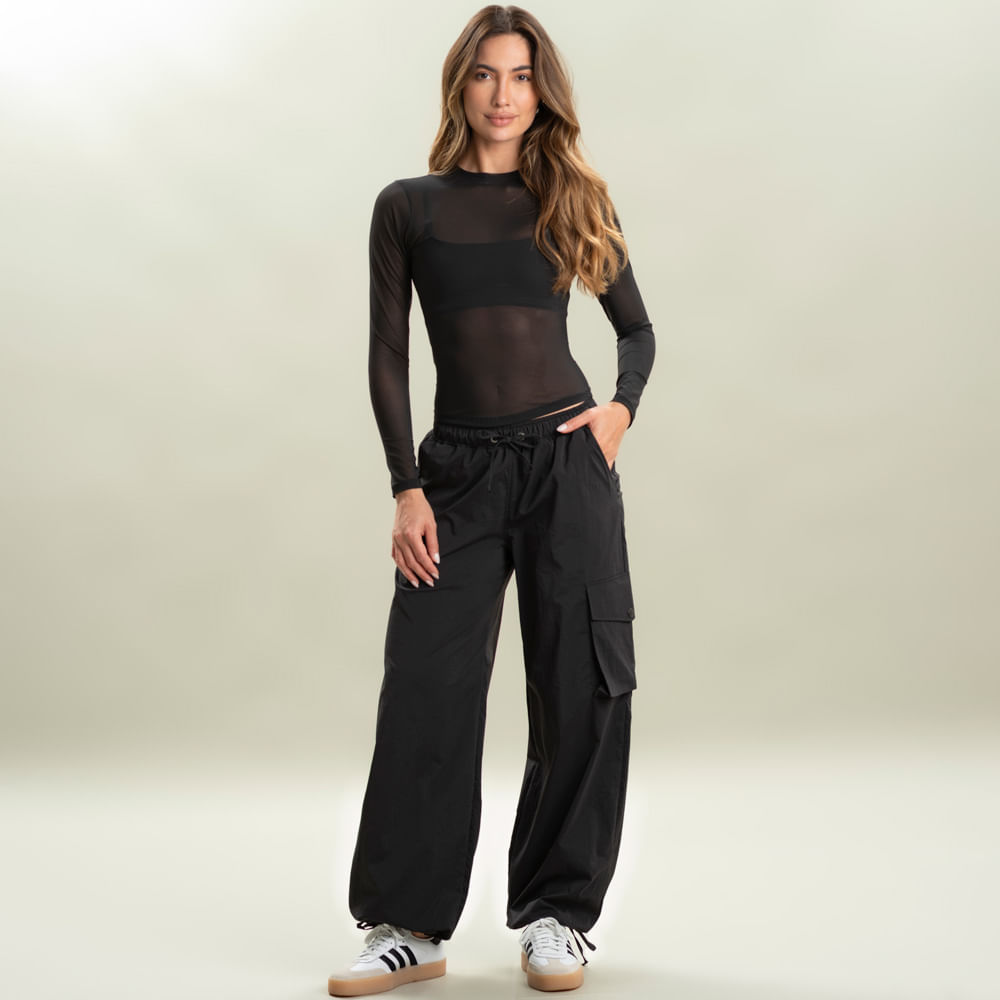Calça Feminina Cargo Com Barra Ajustável Ecletic Vivame - Imagem 3 - Mobile