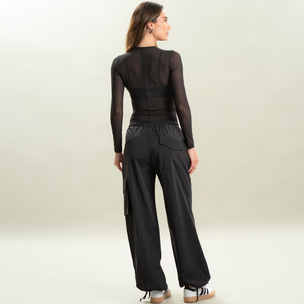 Calça Feminina Cargo Com Barra Ajustável Ecletic Vivame - Imagem 4 - Mobile