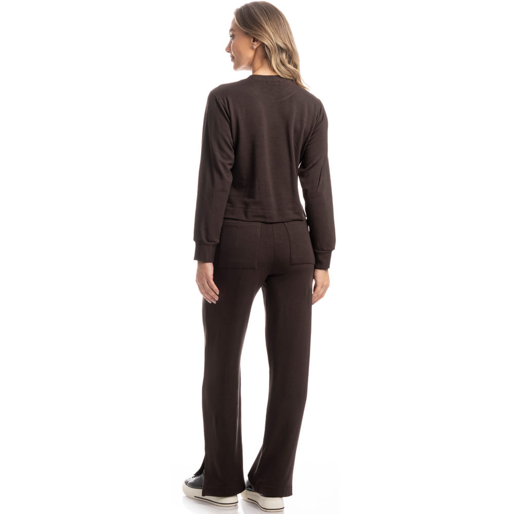 Conjunto Feminino Em Moletinho Manoela - Imagem 4 - Mobile
