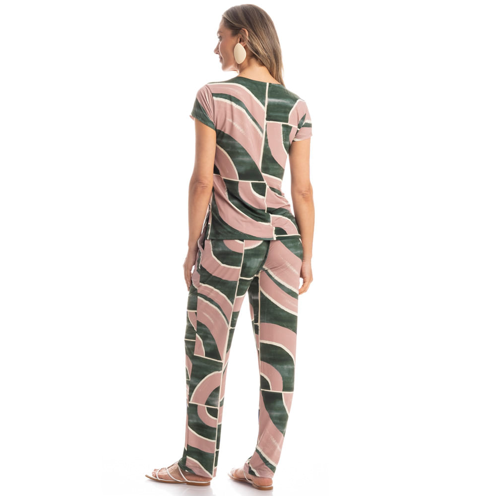 Calça Feminina Com Bolso Lagos - Imagem 4 - Mobile