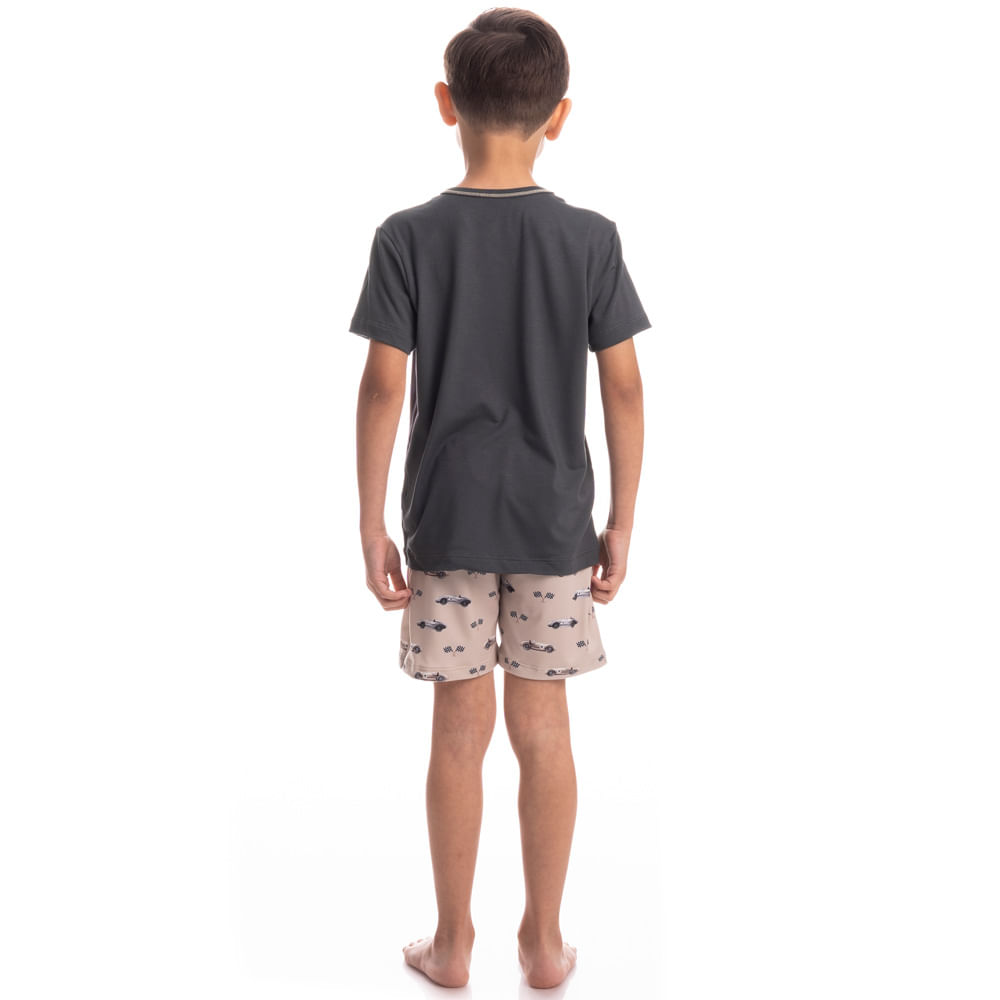 Pijama Curto Infantil Race Tombini - Imagem 4 - Mobile