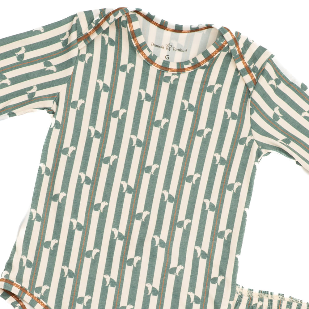 Conjunto Baby Capivara Verde - Imagem 2