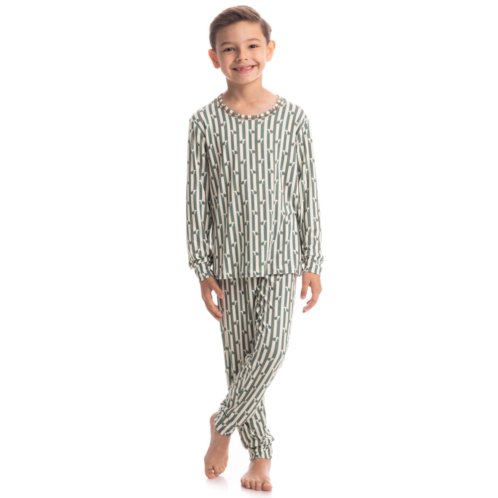 Pijama Longo Infantil Unissex Capivara - Imagem 3 - Mobile