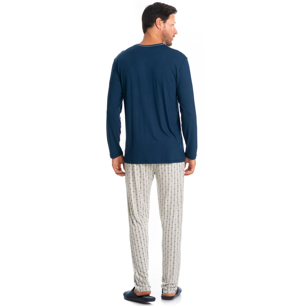 Pijama Masculino Longo Joaquim Tombini - Imagem 4 - Mobile