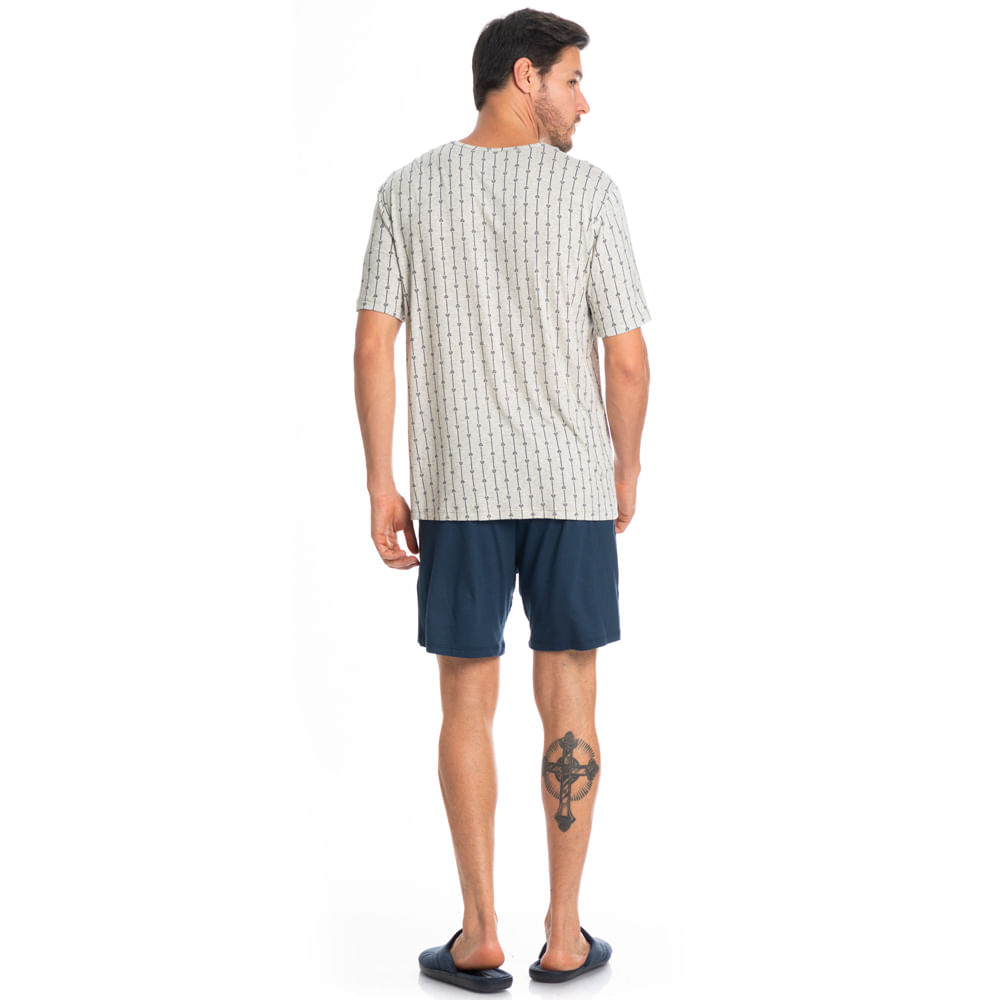 Pijama Masculino Curto Americano Joaquim Tombini - Imagem 4 - Mobile