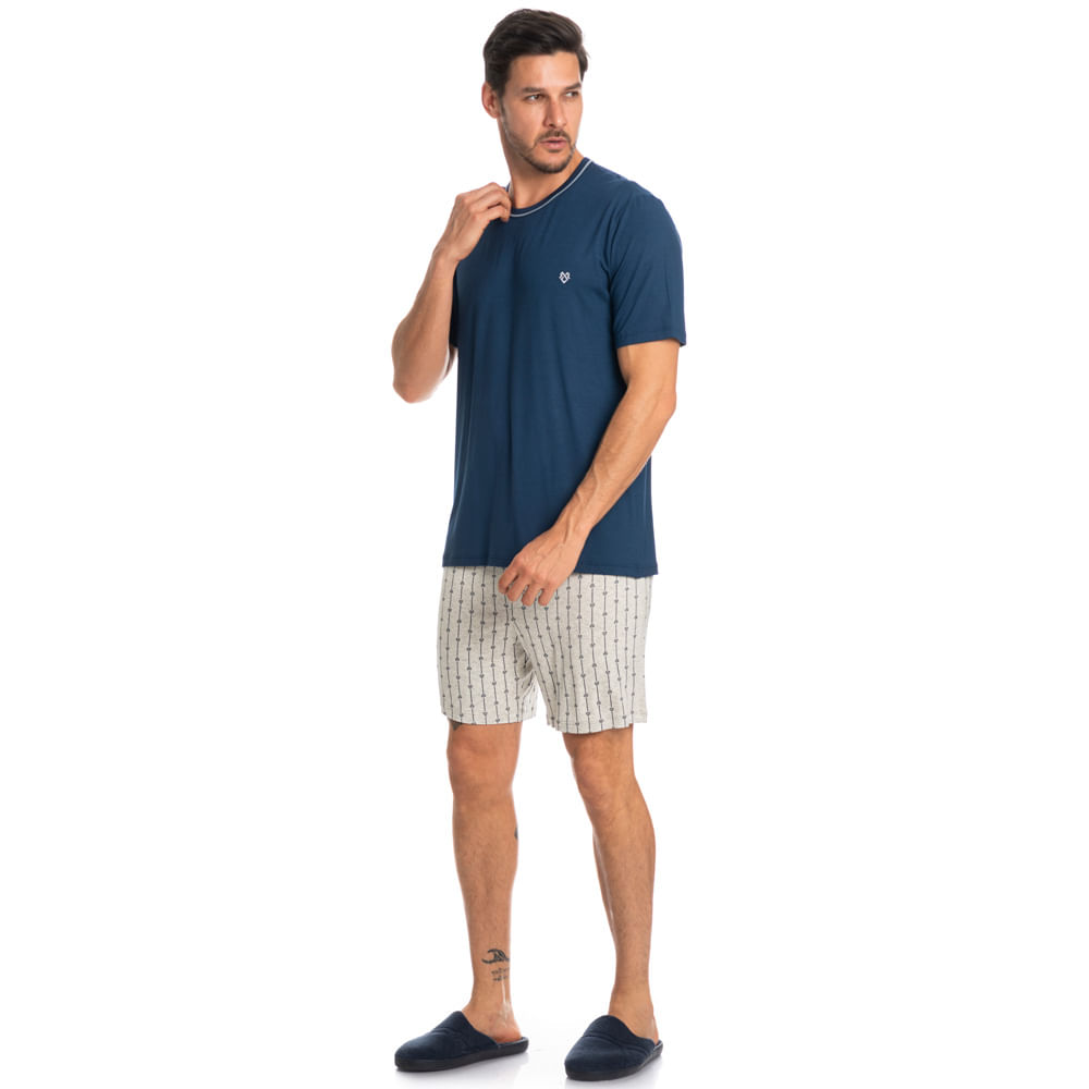 Pijama Masculino Curto Joaquim Tombini - Imagem 3 - Mobile
