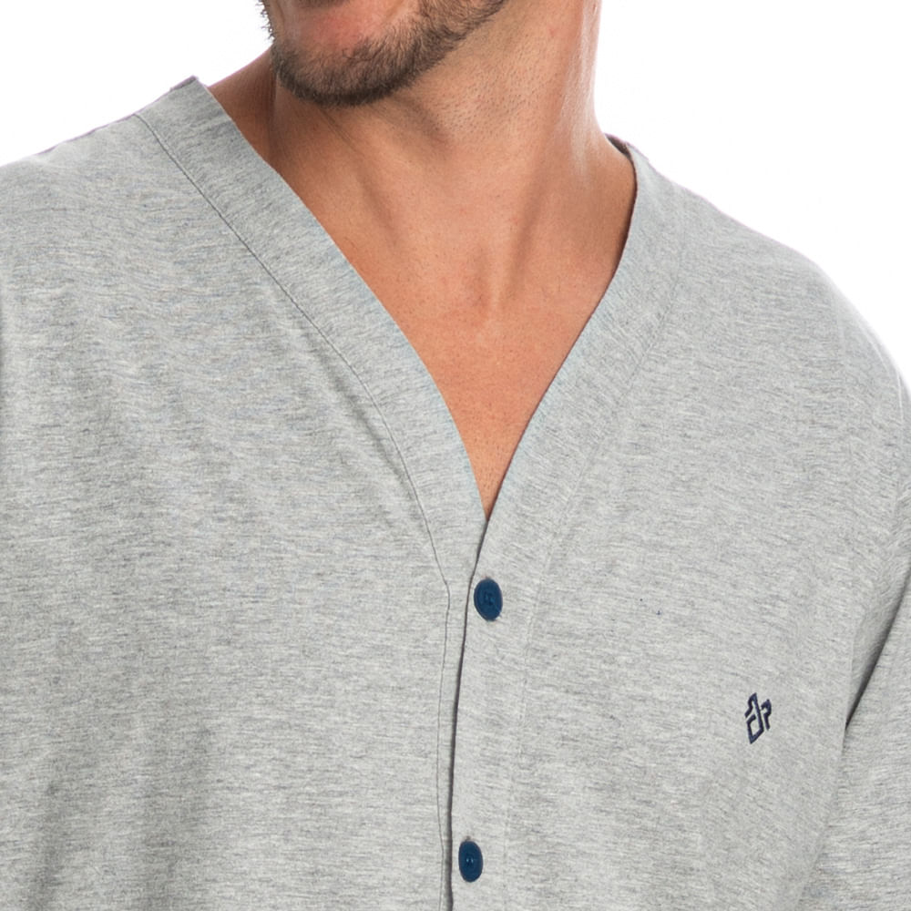 Pijama Masculino Longo Abotoado André - Imagem 5 - Mobile