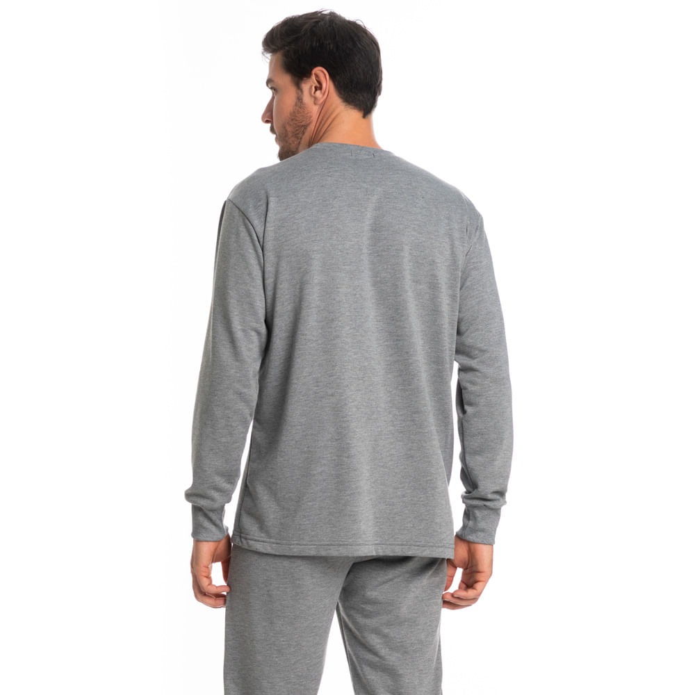 Conjunto Masculino Longo Em Moletinho Vicenzo - Imagem 2 - Mobile
