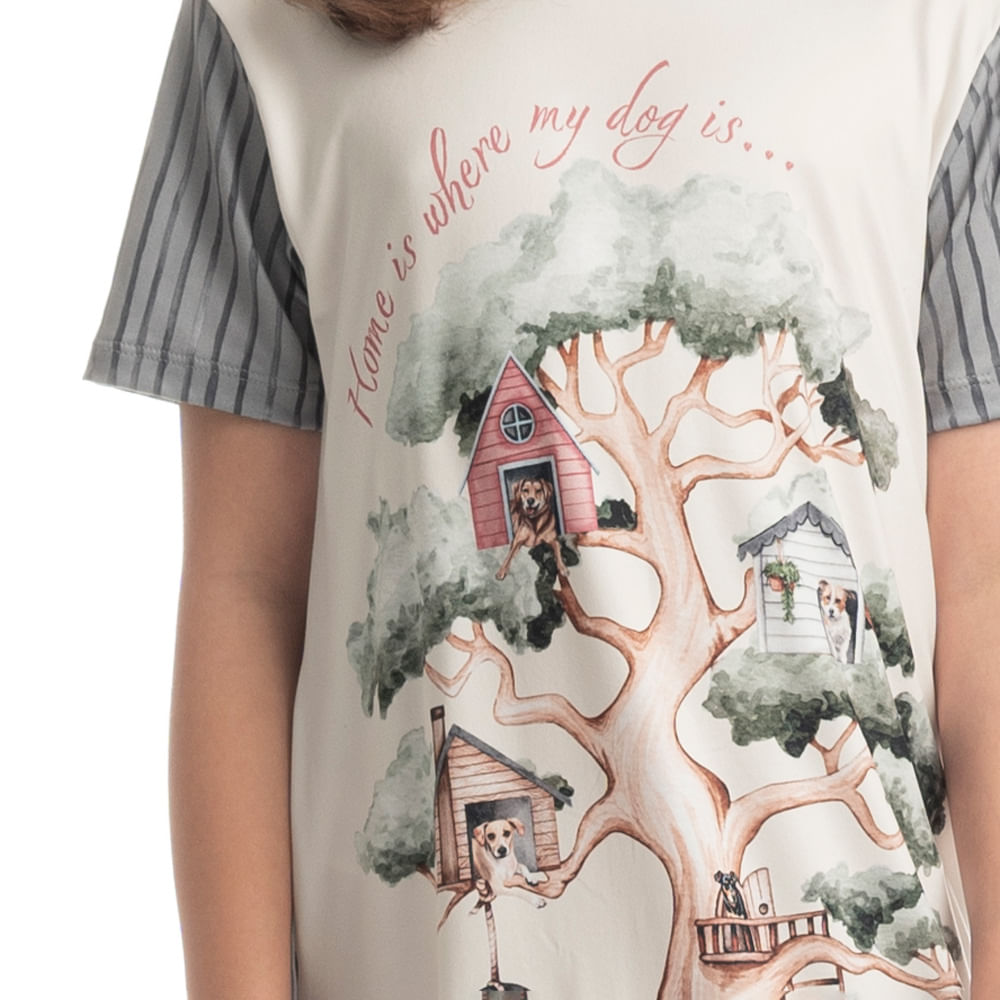 Camisão Curto Infantil Vira Latas - Imagem 5 - Mobile