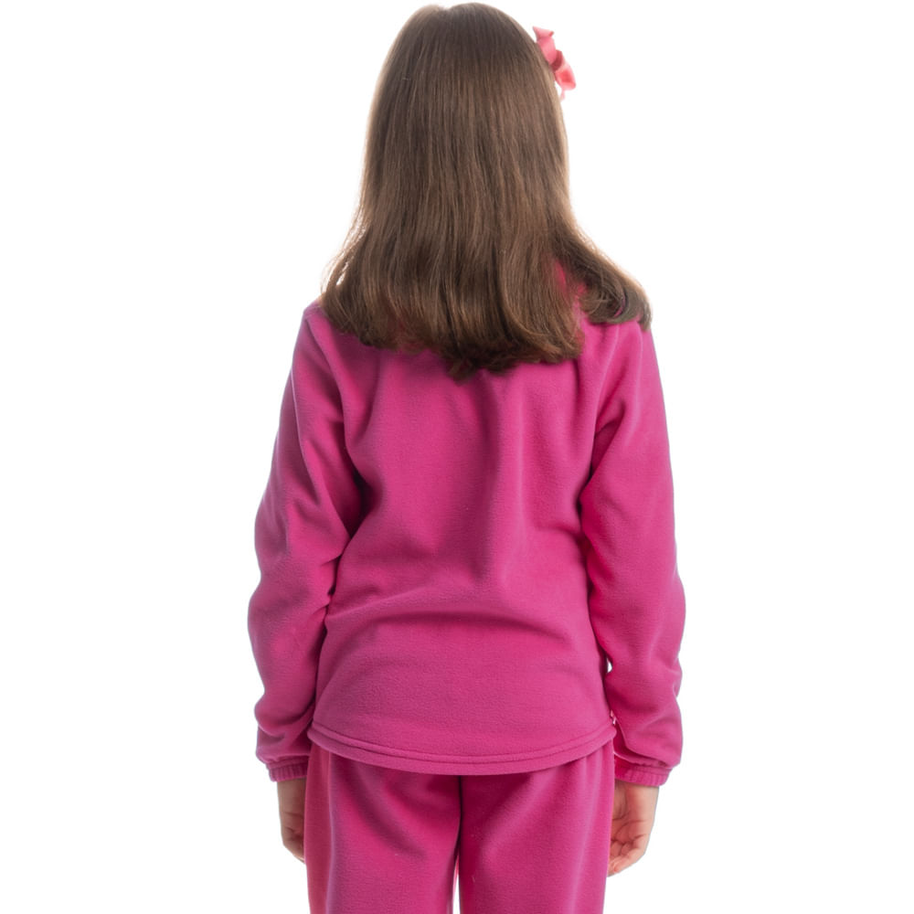 Pijama Longo Infantil Soft Lyla Sweet Rosa-2 - Imagem 2