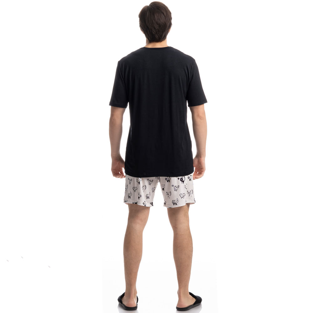 Pijama Masculino Curto Fred - Imagem 4 - Mobile