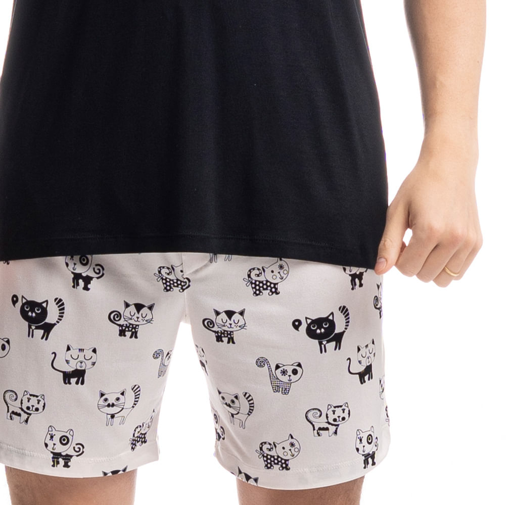 Pijama Masculino Curto Fred - Imagem 5 - Mobile