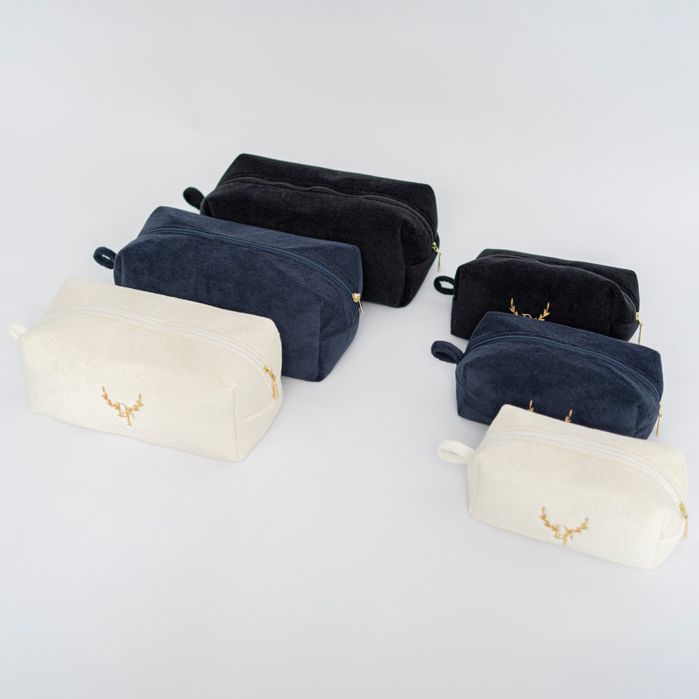 Conjunto Necessaire Em Atoalhado - Imagem 1
