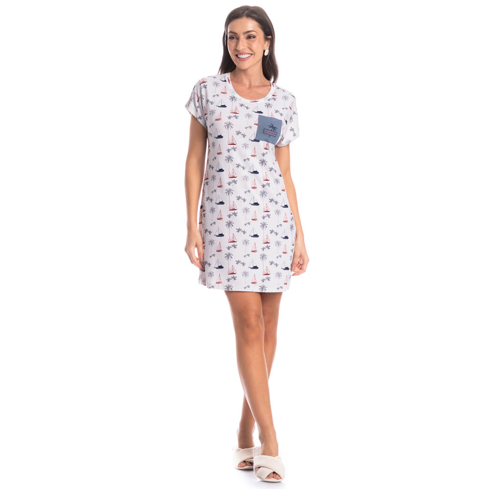 Camisão Curto Com Bolso Veleiro - Imagem 3 - Mobile