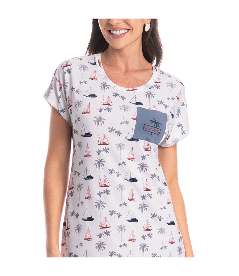 Camisão Curto Com Bolso Veleiro - Imagem 5 - Desktop