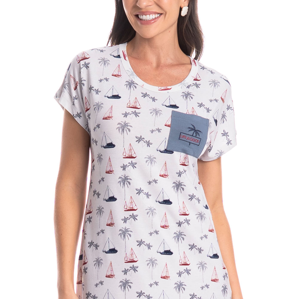 Camisão Curto Com Bolso Veleiro - Imagem 5 - Mobile