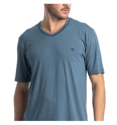 Pijama Masculino Curto Veleiro Tombini - Imagem 5 - Mobile