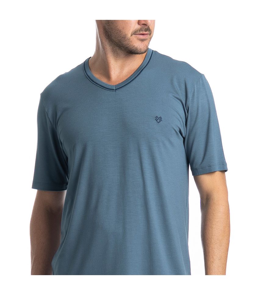 Pijama Masculino Curto Veleiro Tombini - Imagem 5 - Desktop