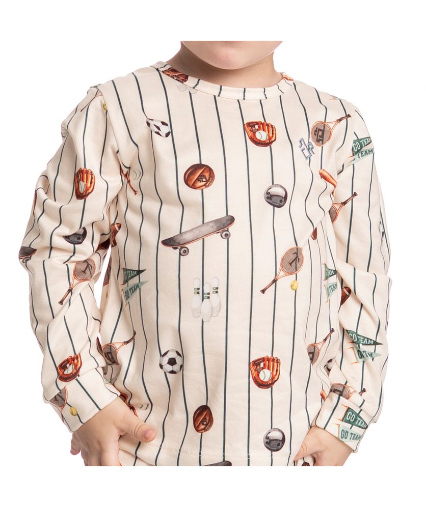 Pijama Infantil Longo Sport - Imagem 2 - Desktop