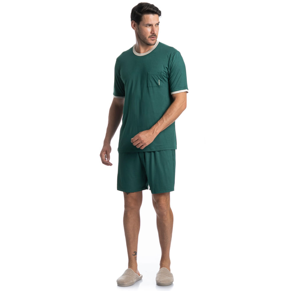 Pijama Masculino Curto Antônio Tombini - Imagem 3 - Mobile