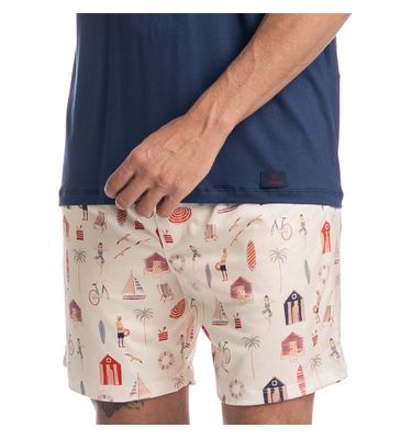 Pijama Masculino Curto Navy Tombini - Imagem 5 - Mobile