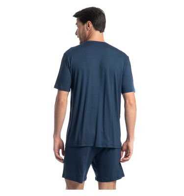 Pijama Masculino Curto Americano Romeu Tombini - Imagem 2 - Mobile