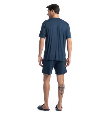 Pijama Masculino Curto Americano Romeu Tombini - Imagem 4 - Mobile