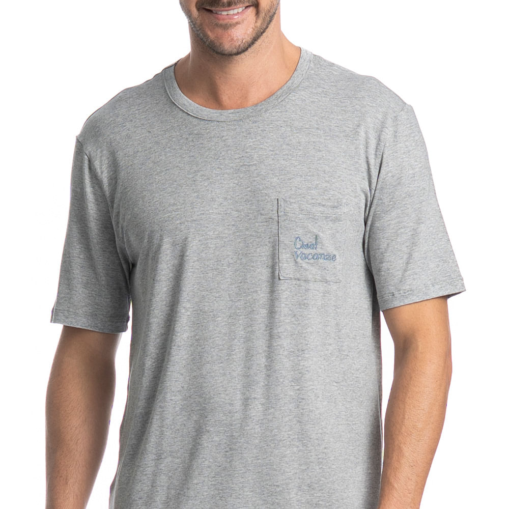 Pijama Masculino Curto Family Trip Tombini - Imagem 5 - Mobile