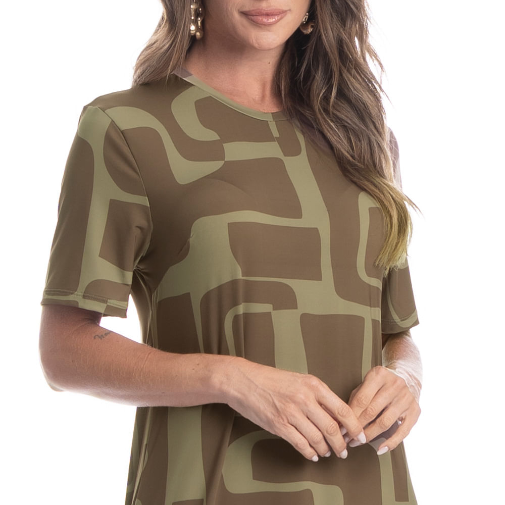 Vestido Com Manga Cravo - Imagem 5 - Mobile