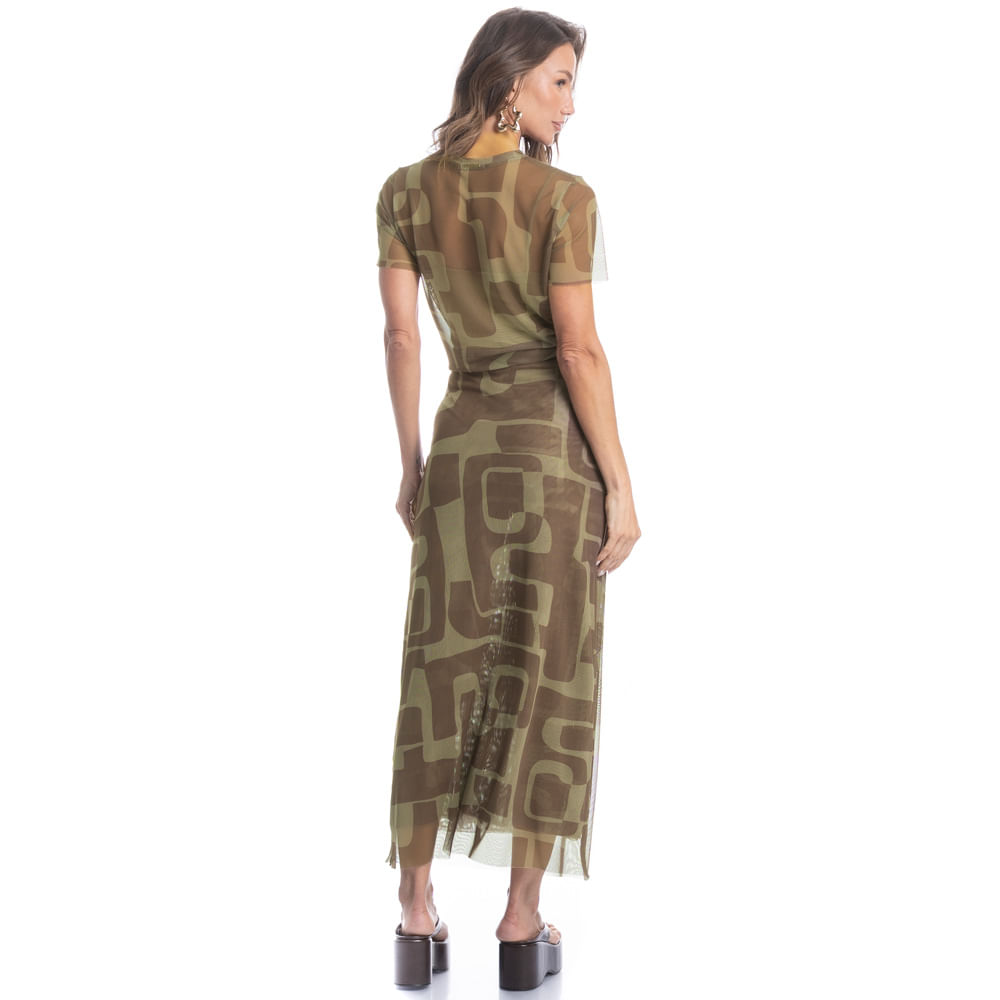 Blusa Feminina De Tule Cravo - Imagem 4 - Mobile
