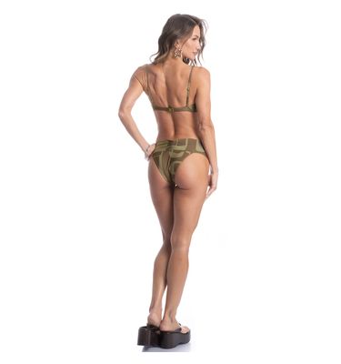 Biquíni Aro Corset Slim Transpassada Média Cravo - Imagem 4 - Mobile