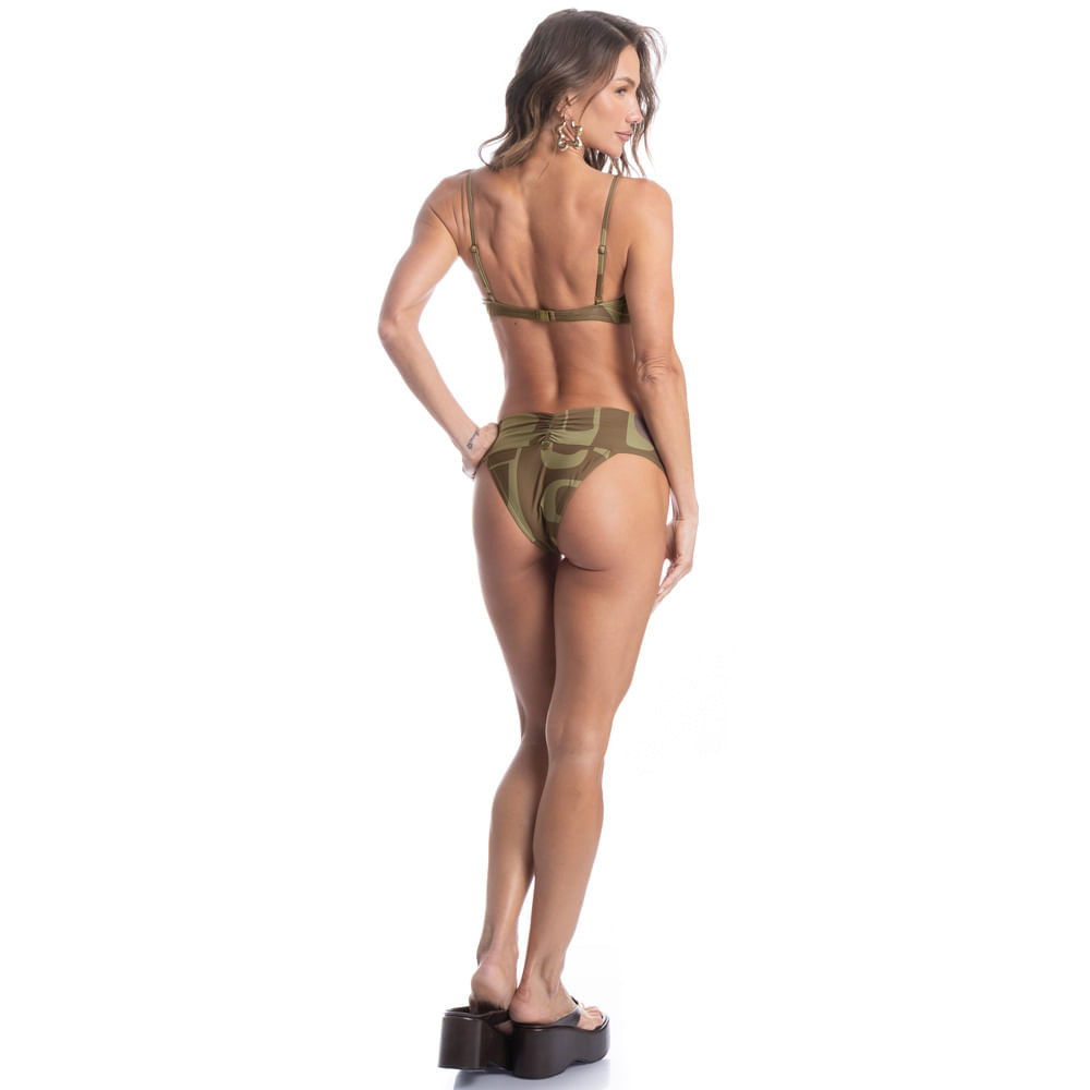 Biquíni Aro Corset Slim Transpassada Média Cravo - Imagem 4 - Mobile