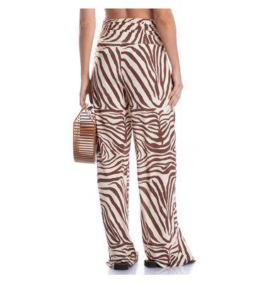 Calça Feminina Com Cós Franzido Savana - Imagem 2 - Mobile