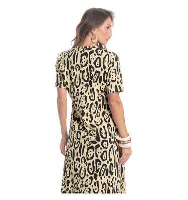 Vestido Com Manga Onça - Imagem 2 - Mobile