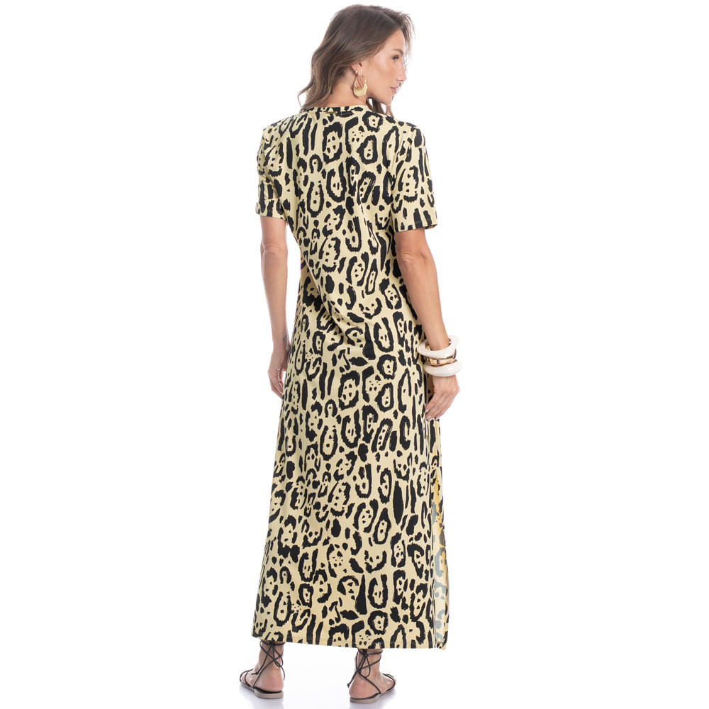Vestido Com Manga Onça - Imagem 4 - Mobile