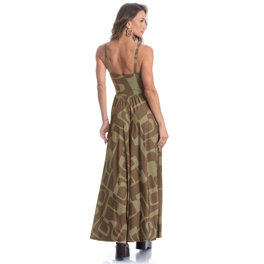 Vestido Longo Corset Cravo - Imagem 4 - Mobile