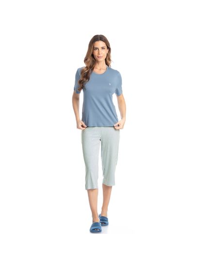 Pijama Feminino Pescador Leila - Imagem 3 - Desktop