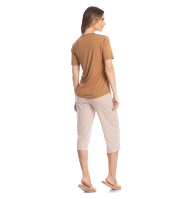 Pijama Feminino Pescador Leila - Imagem 4 - Mobile
