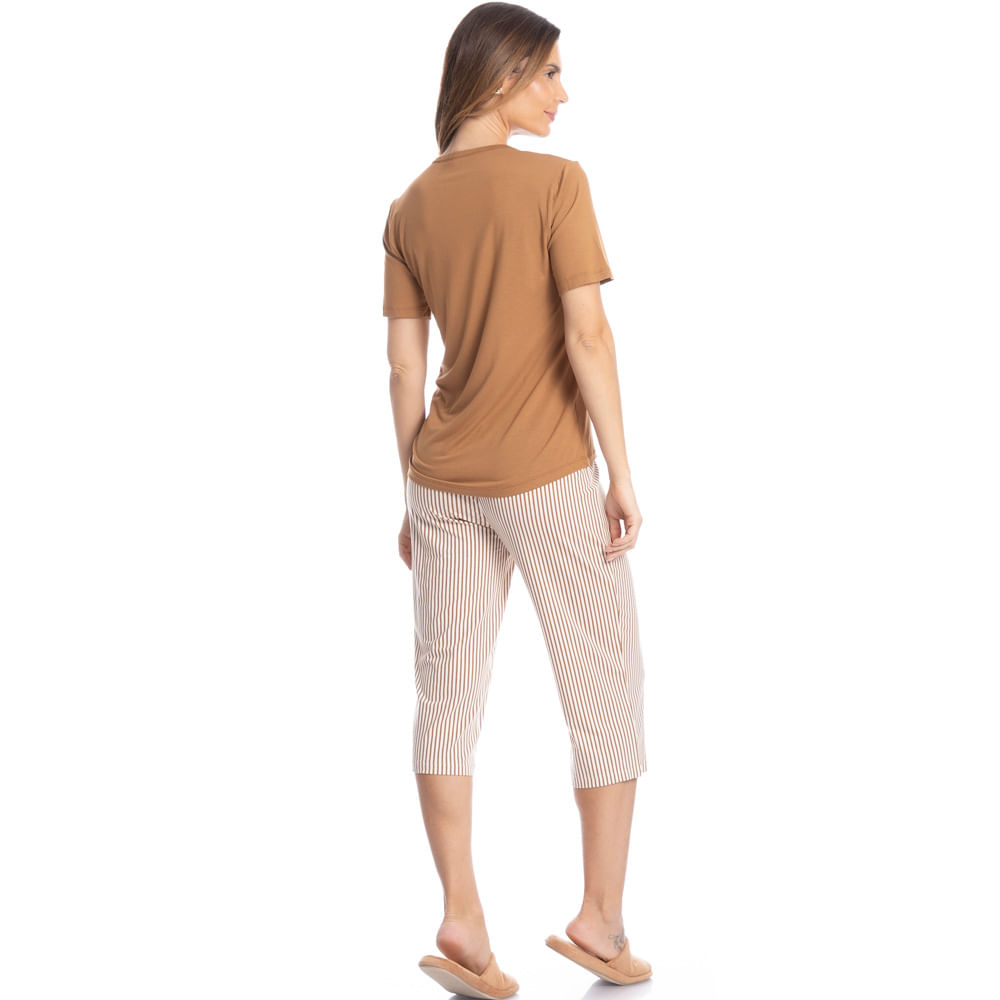 Pijama Feminino Pescador Leila - Imagem 4 - Mobile