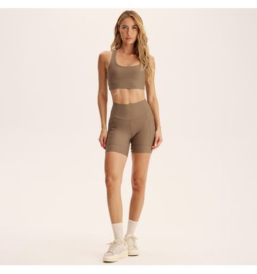 Shorts Médio Comfort Shape Com 2 Bolsos Agile Vivame - Imagem 3 - Mobile